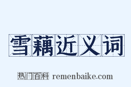 雪藕近义词是什么意思的图片